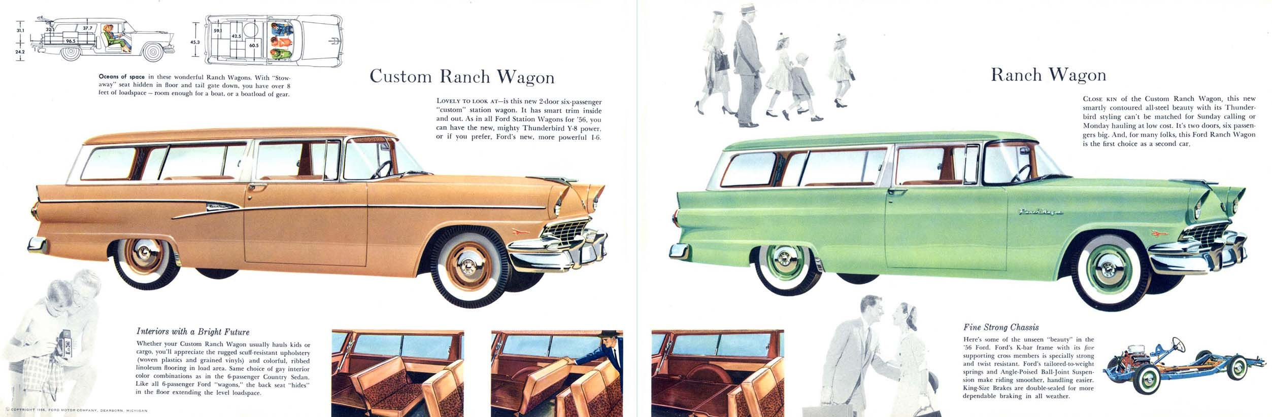 1956 Ford Wagons Brochure Page 5